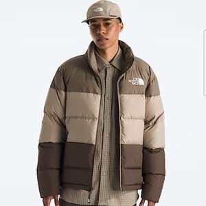 The North Face Men's Two-Tone Brown Puffer Jacket (Frost Fall)